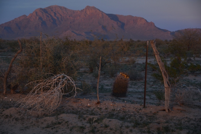 Picacho Peak at sunset